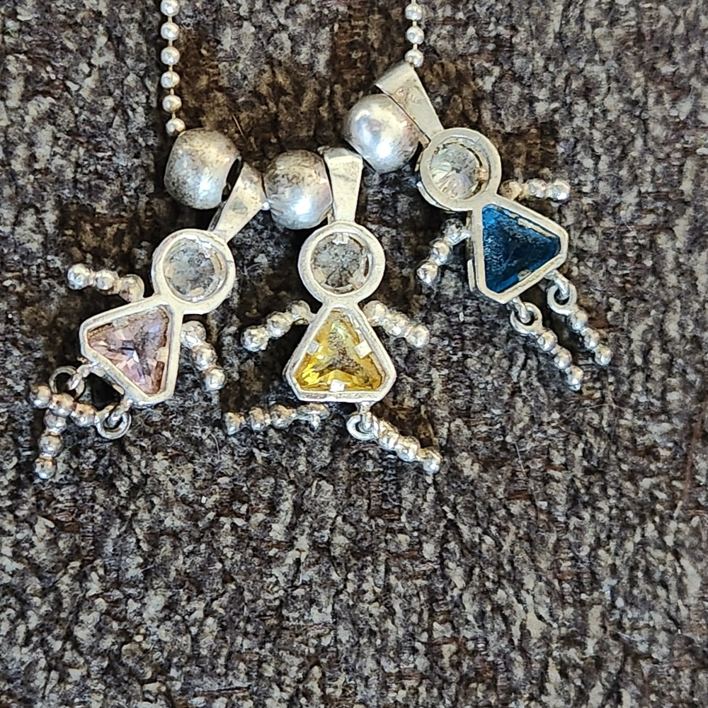 Sterling silver Birthstone necklace